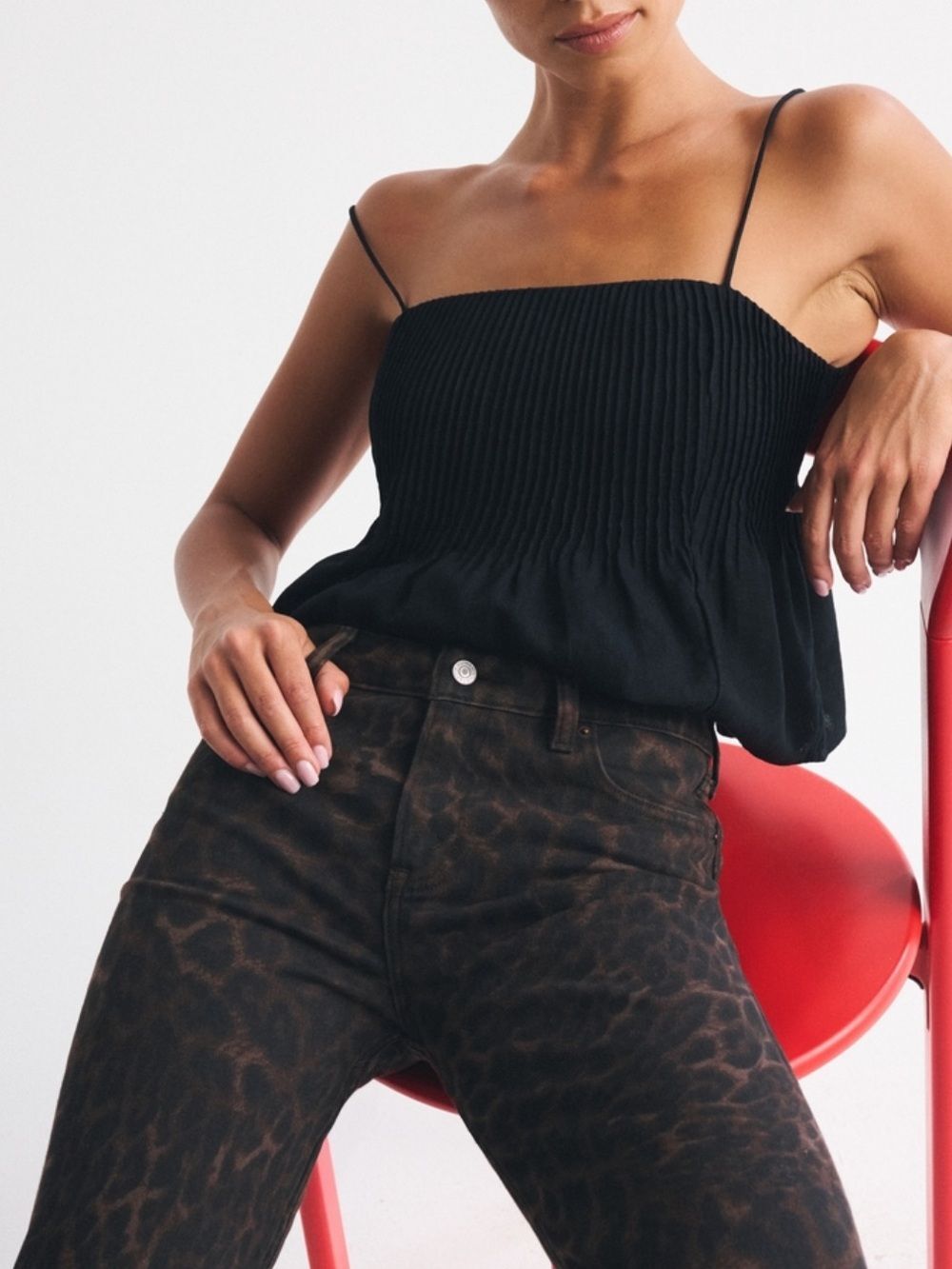 NWT curve love mid-rise Leopard Print Straight Leg Jeans cheetah long - Picture 3 of 9